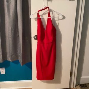 NWT Red Calvin Klein Halter Dress - Size 6